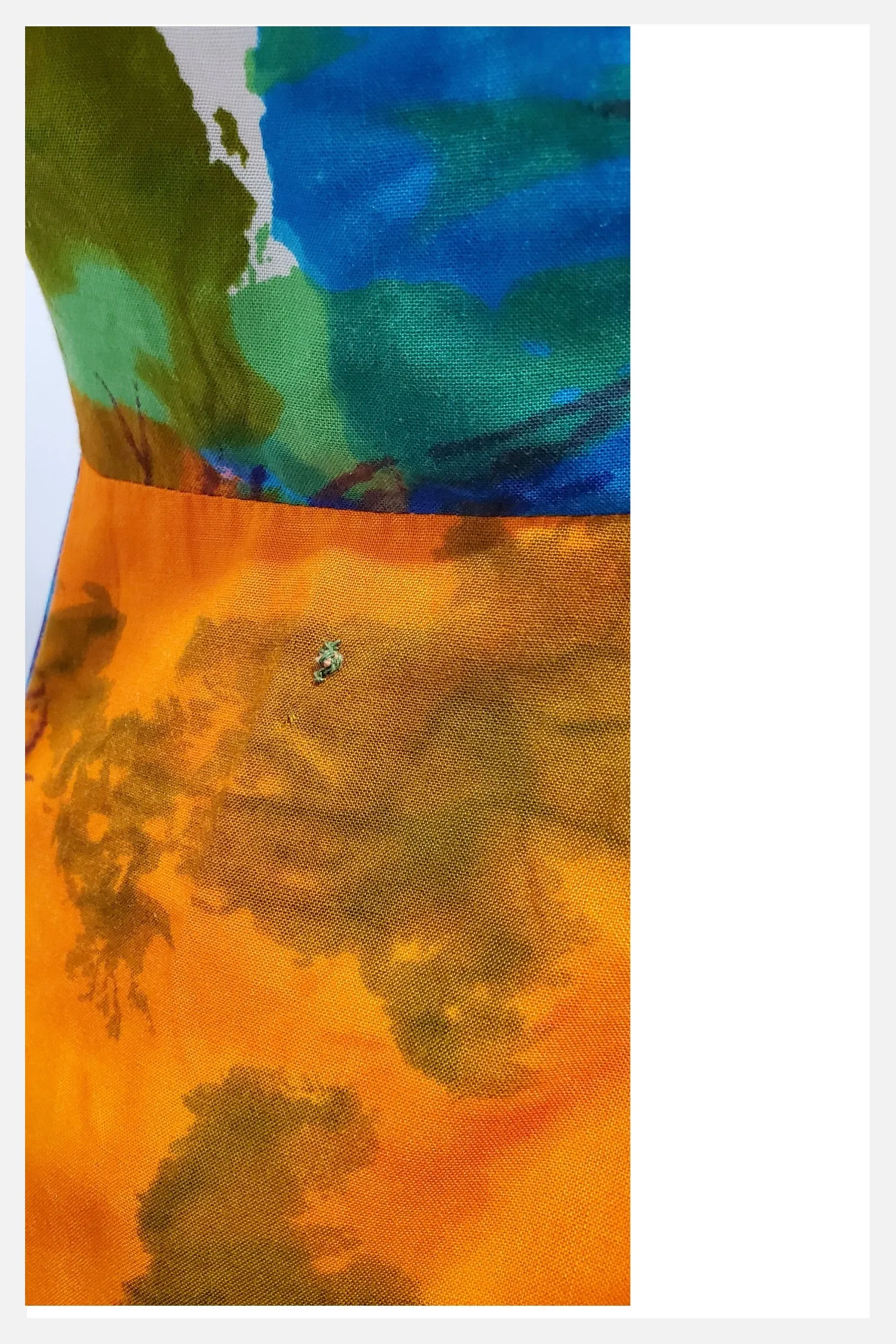 Abstract Garden Passion | 1980s floral dress