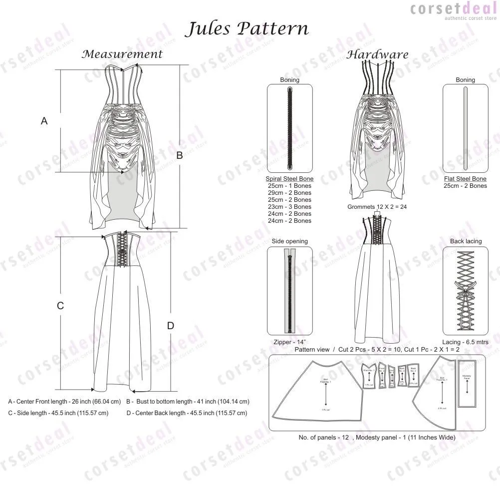 Apsel Gothic Corset Dress
