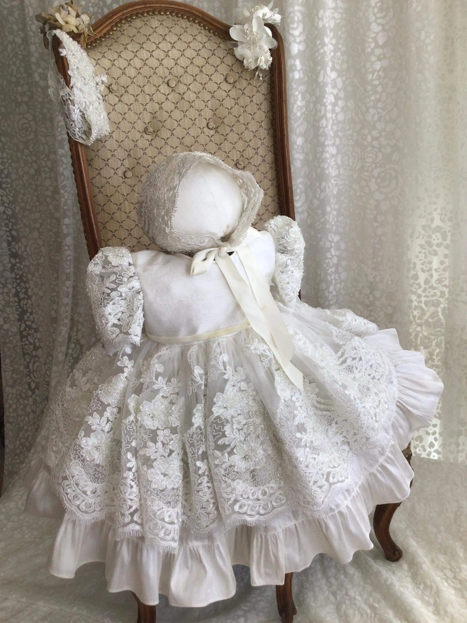 Christening Dress Silk - Dorothy
