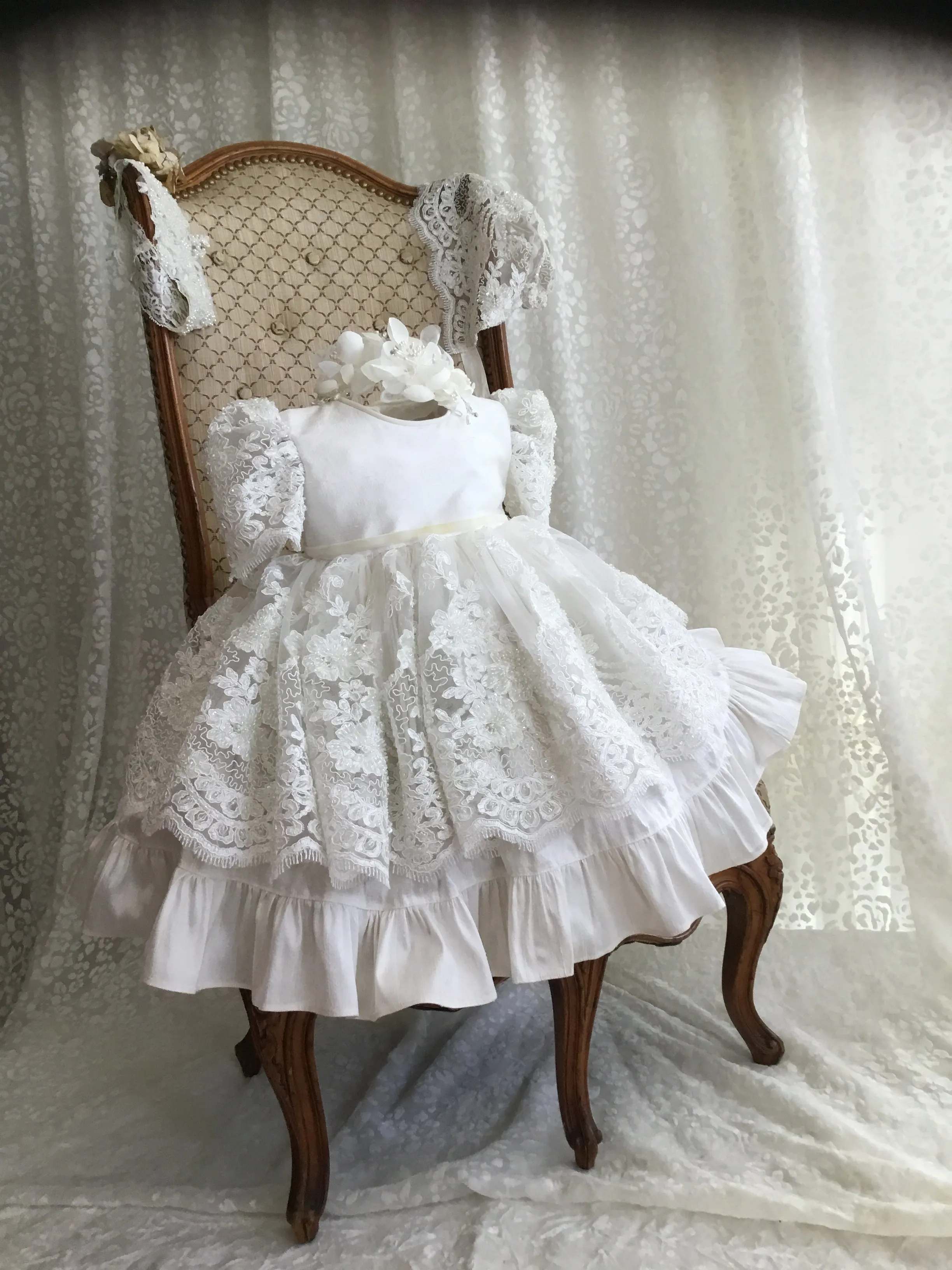 Christening Dress Silk - Dorothy