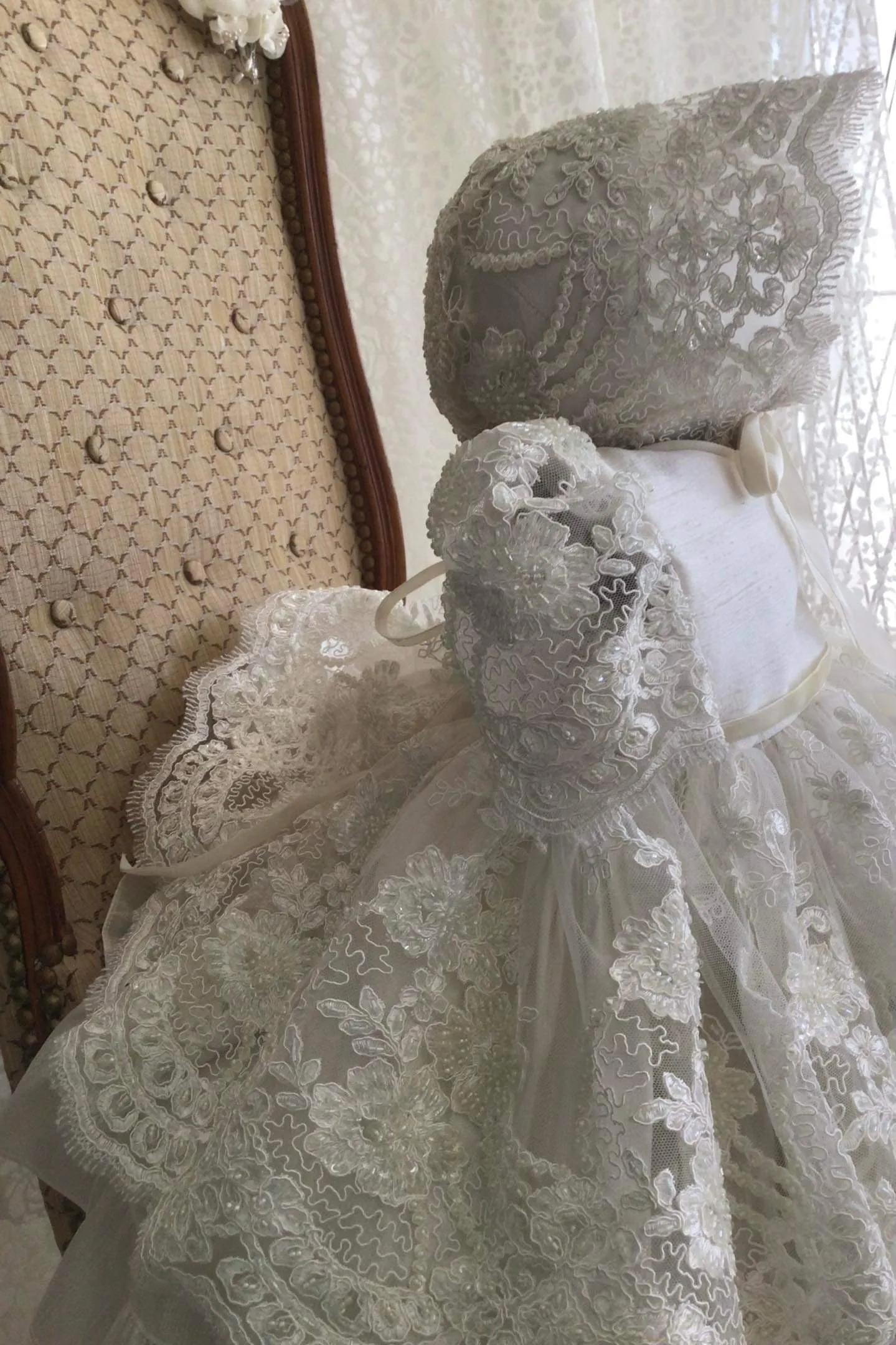 Christening Dress Silk - Dorothy