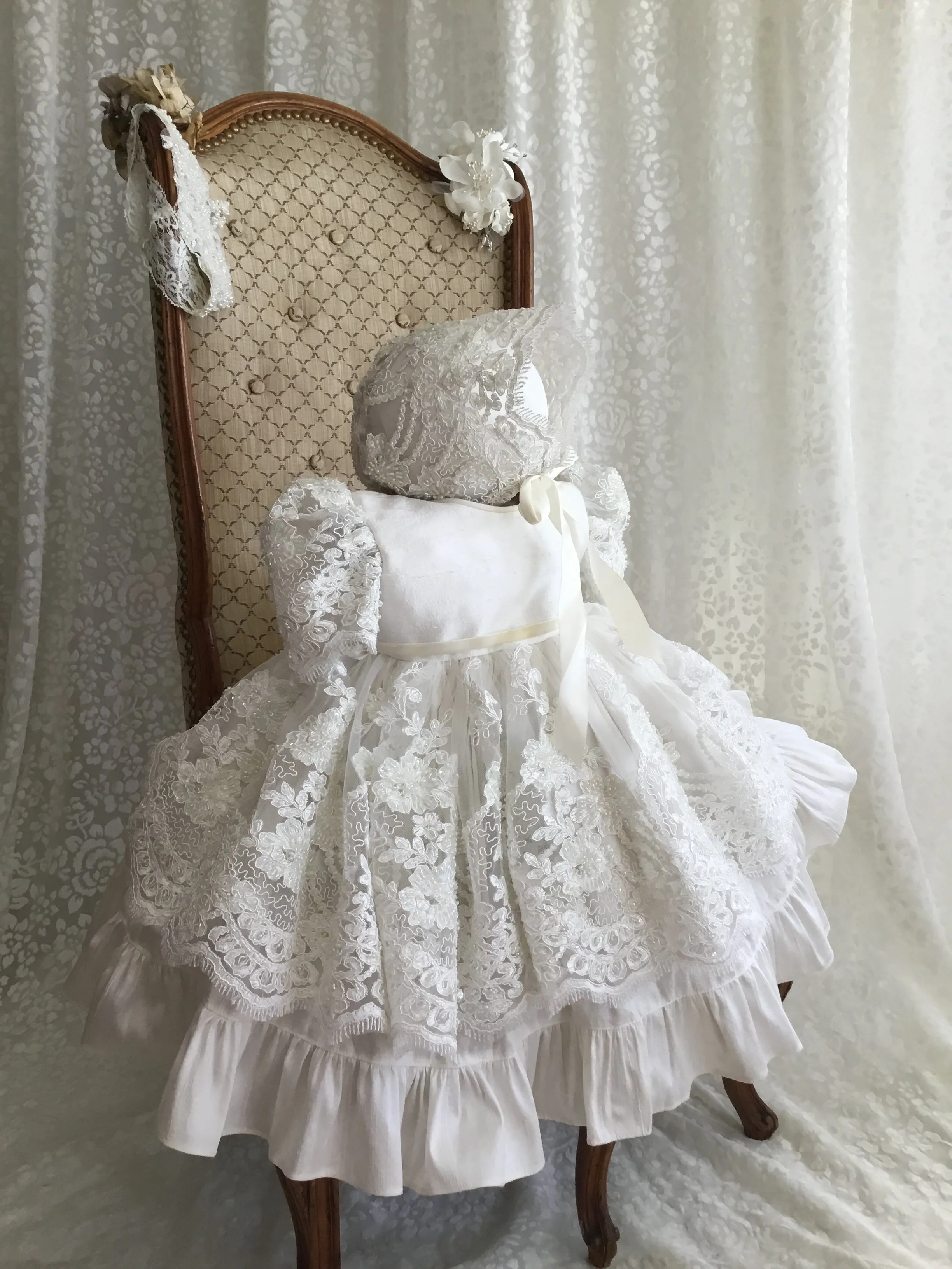 Christening Dress Silk - Dorothy