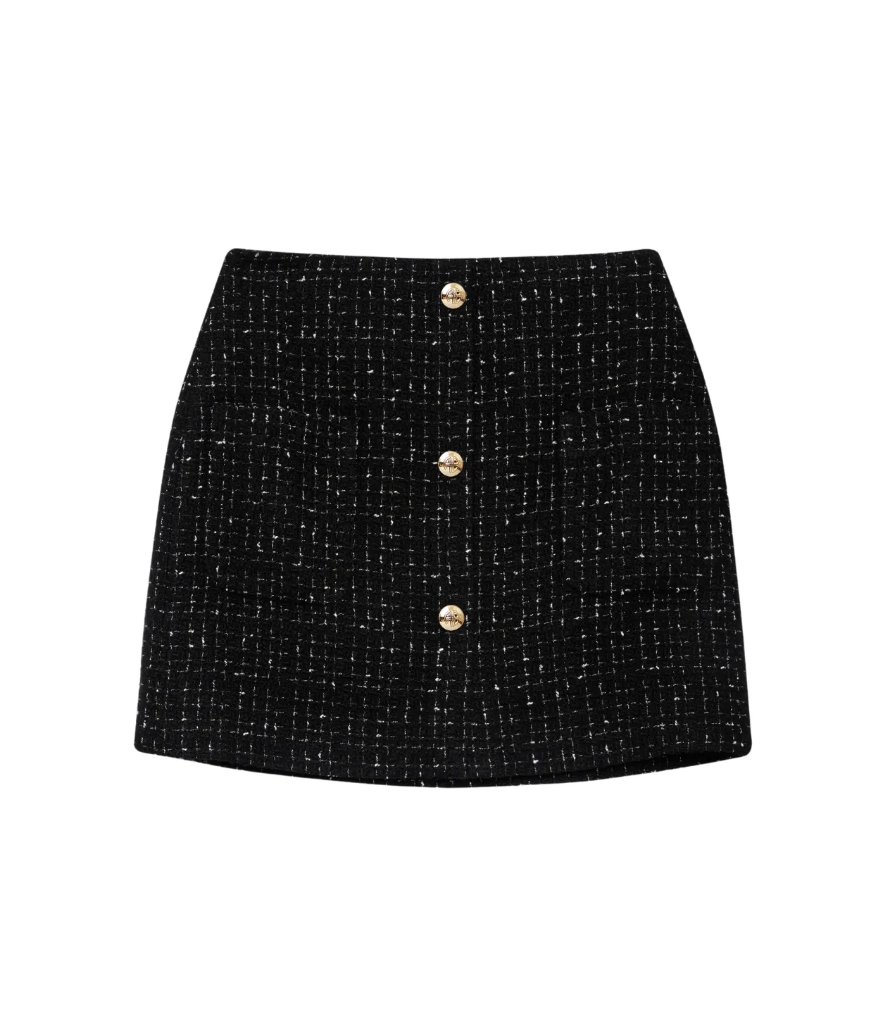 Mateo Skirt in Black Tweed