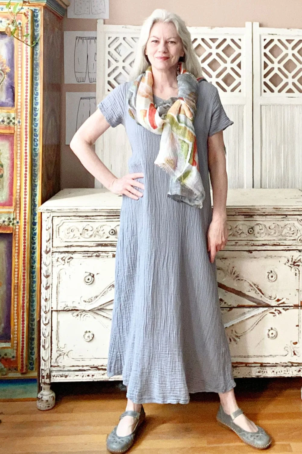 Short Sleeve Cotton Dress