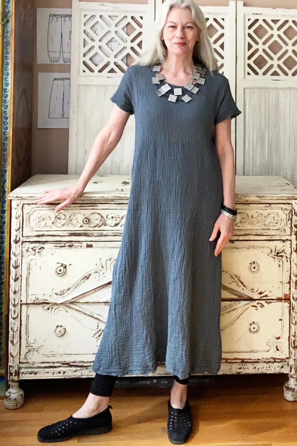 Short Sleeve Cotton Dress