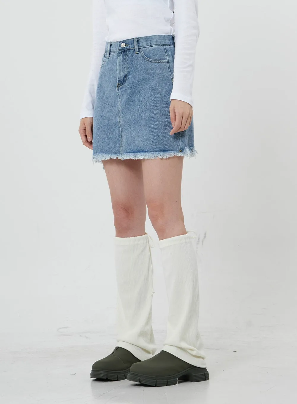Sienna Damage Jeans Miniskirt CS21