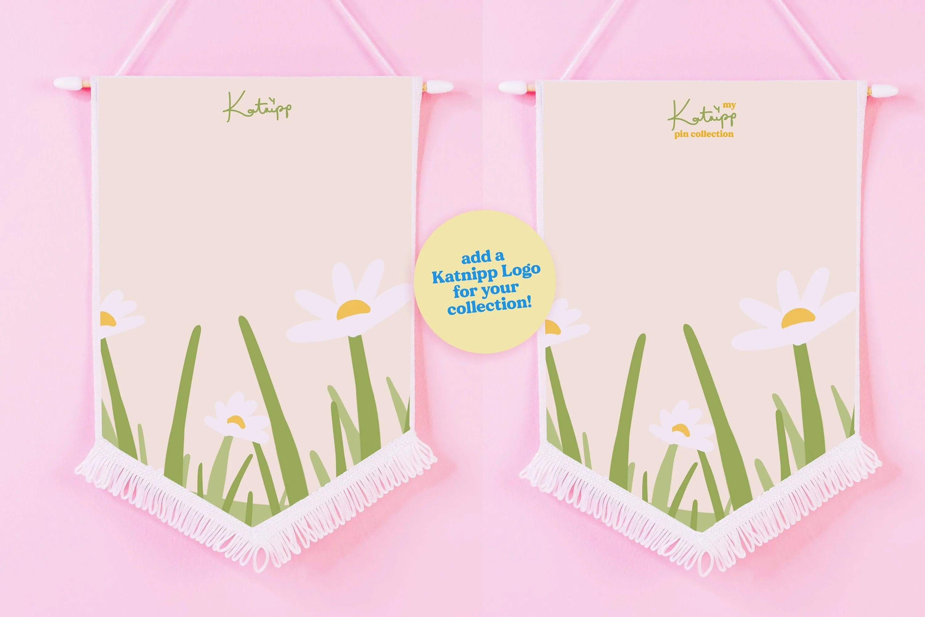 Spring Daisy Pin Banner