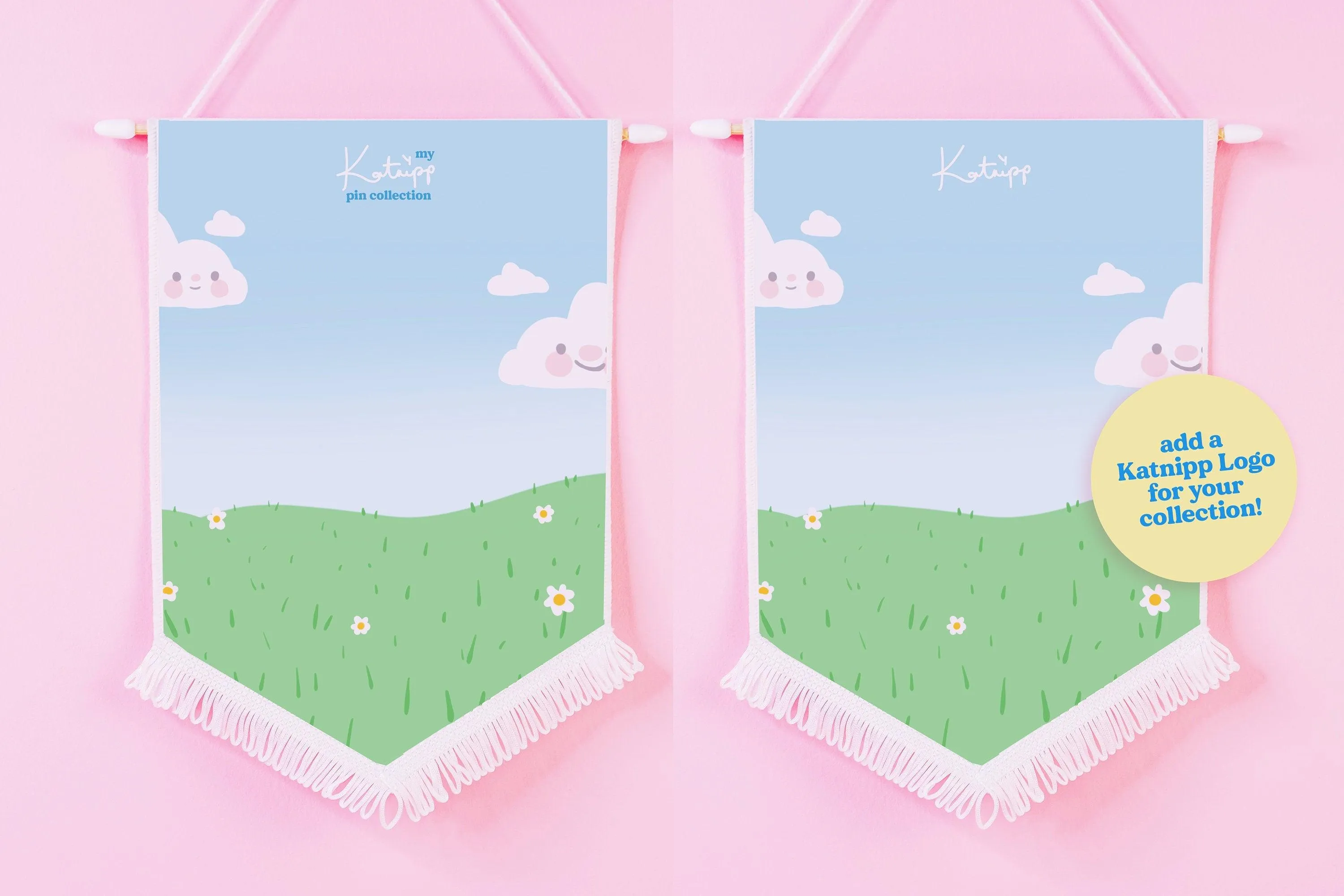 Summer Clouds Pin Banner